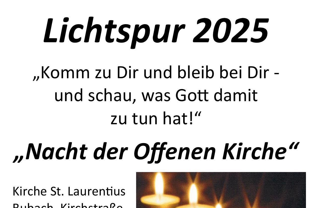 2025 Plakat Lichtspur