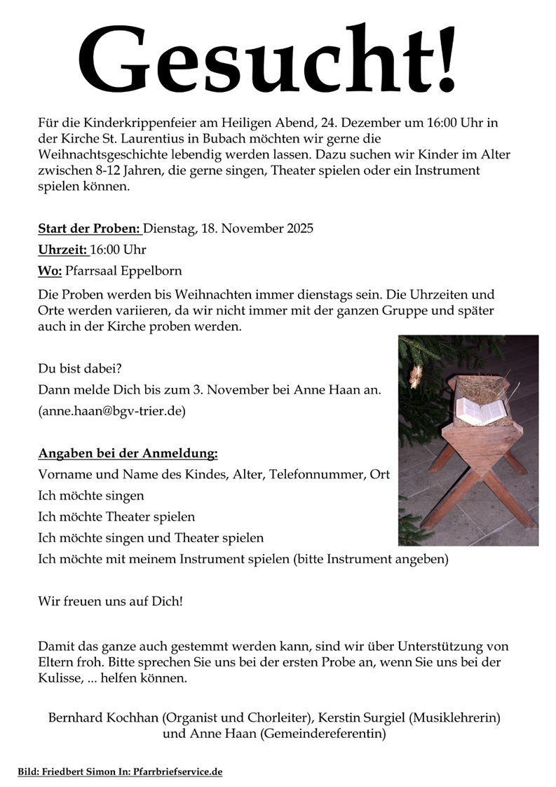 251020_Nr. 11 Pfarrbrief__Gesucht (c) Anne Haan 251020_Nr. 11 Pfarrbrief__Gesucht