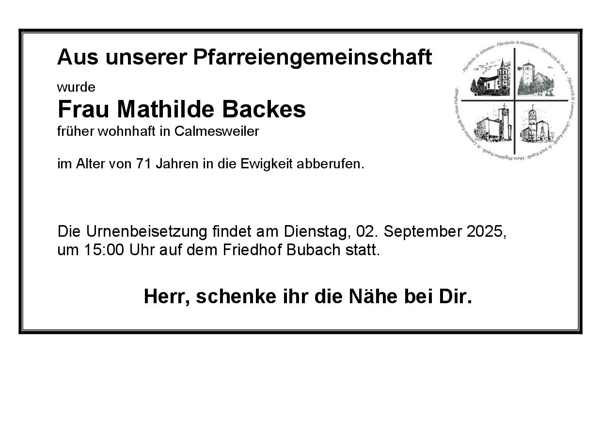 Backes Mathilde