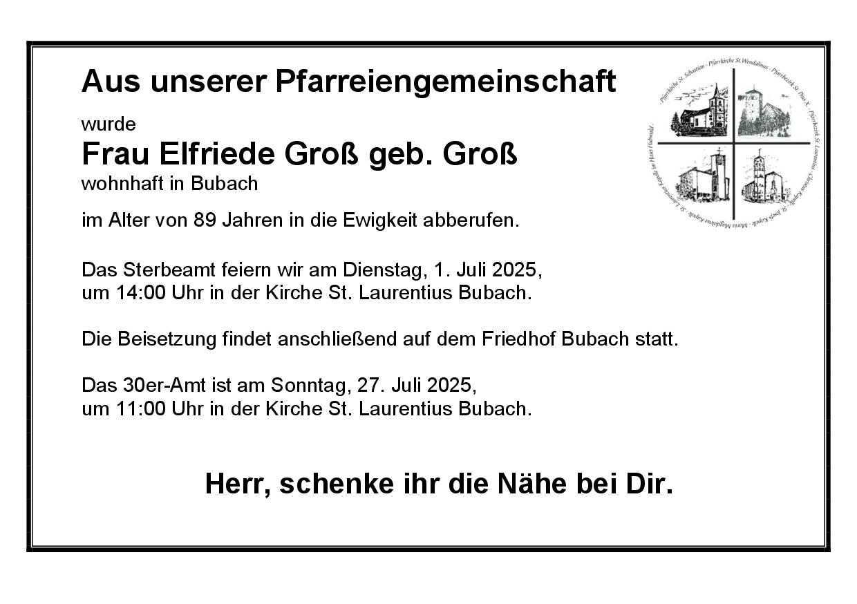 Groß Elfriede geb. Groß