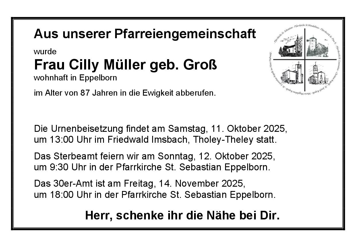 Müller Cilly geb. Groß