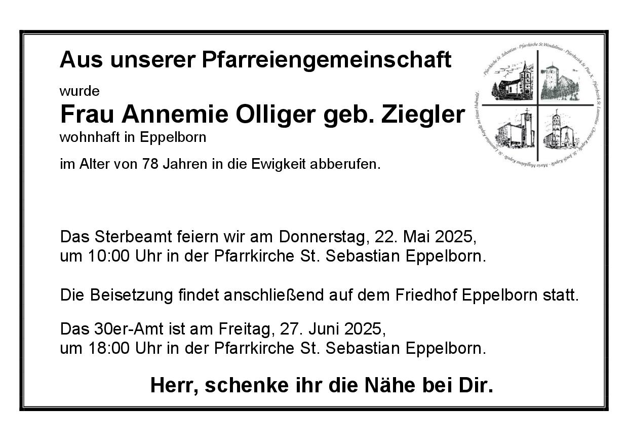 Olliger Annemie geb. Ziegler
