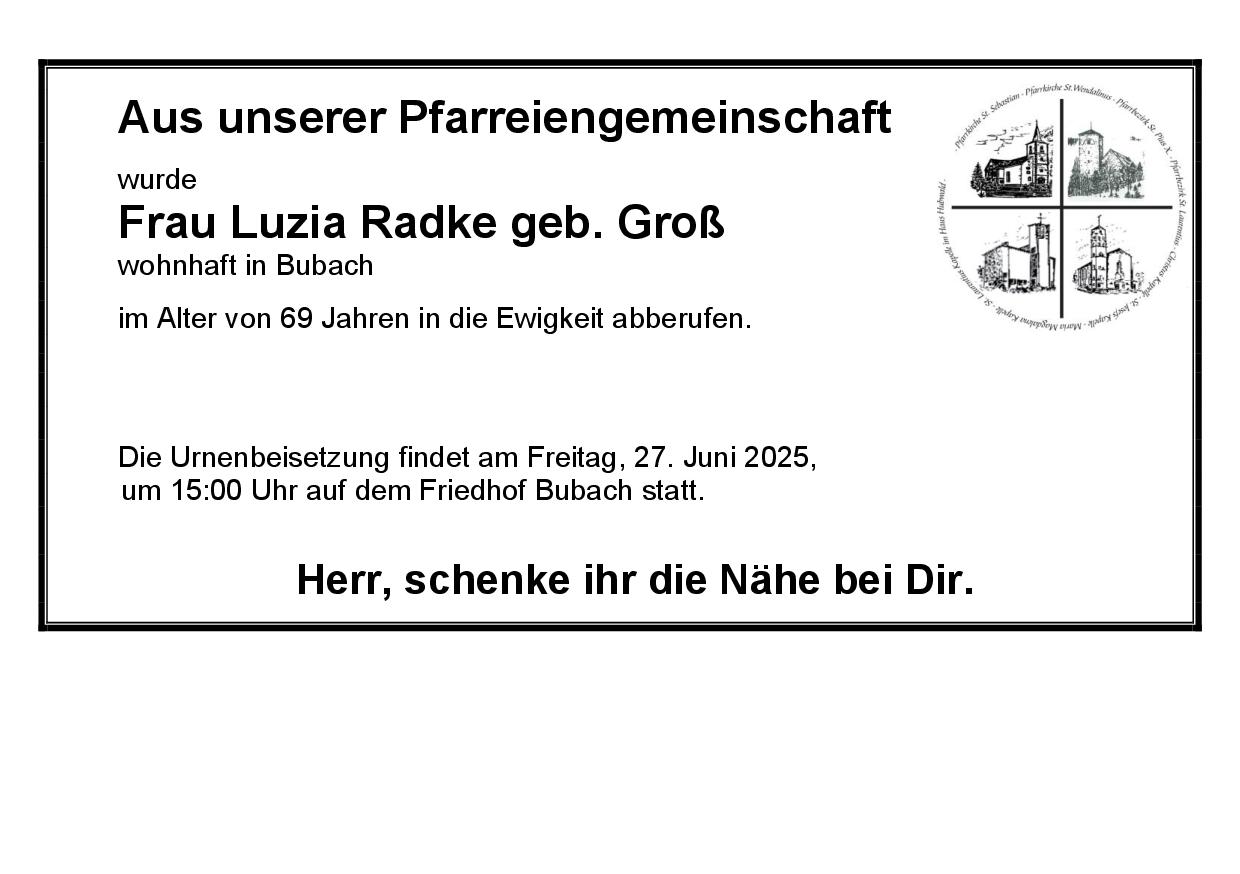 Radke Lutzia geb. Groß