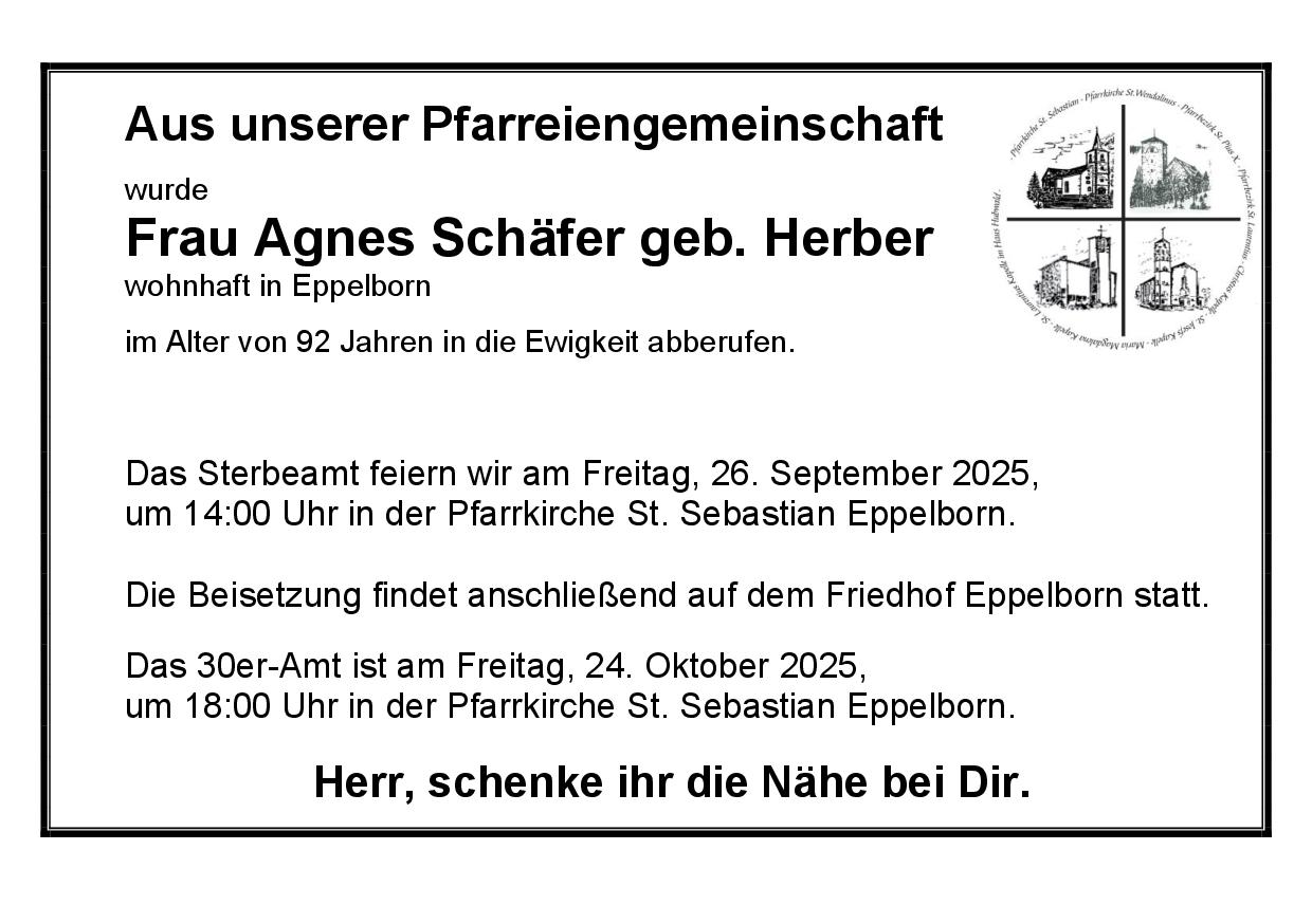 Schäfer Agnes geb. Herber