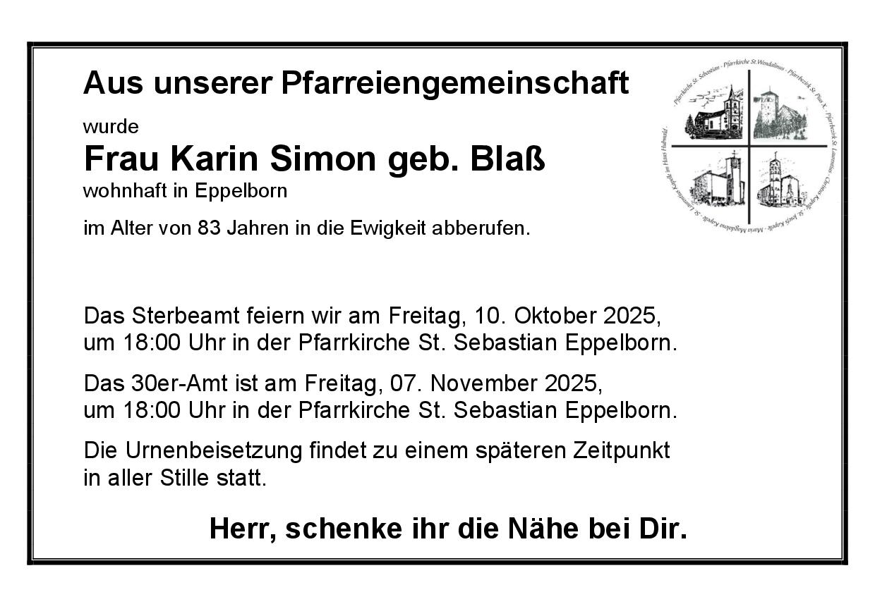 Simon Karin geb. Blaß