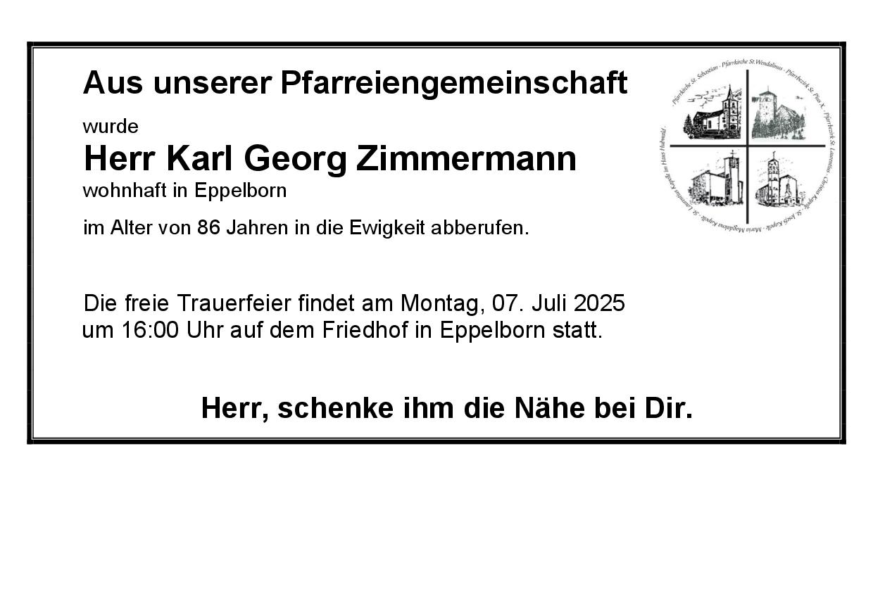 Zimmermann Karl Georg